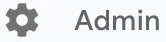 The Admin gear-cog icon in the Google Analytics sidebar